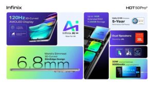 Infinix lanza en Perú la nueva línea Serie Hot 50: diseño ultradelgado, durabilidad y rendimiento para todos