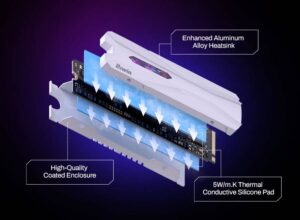 Biwin presentó su SSD Black Opal X570H PRO con interfaz PCIe Gen5, velocidades de hasta 14.000 MB/s y disipador térmico optimizado