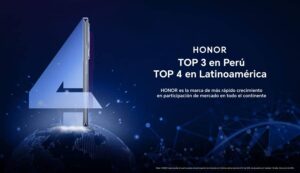 HONOR, marca de más rápido crecimiento en la región: Top 3 en Perú y Top 4 en Latinoamérica