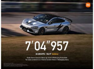Xiaomi SU7 Ultra rompe récord para vehículos ejecutivos eléctricos en el autódromo Nürburgring Nordschleife