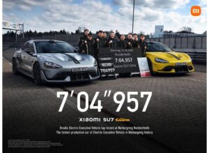 Xiaomi SU7 Ultra rompe récord para vehículos ejecutivos eléctricos en el autódromo Nürburgring Nordschleife