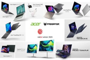 Acer celebra múltiples premios en los Red Dot Product Design Awards 2025