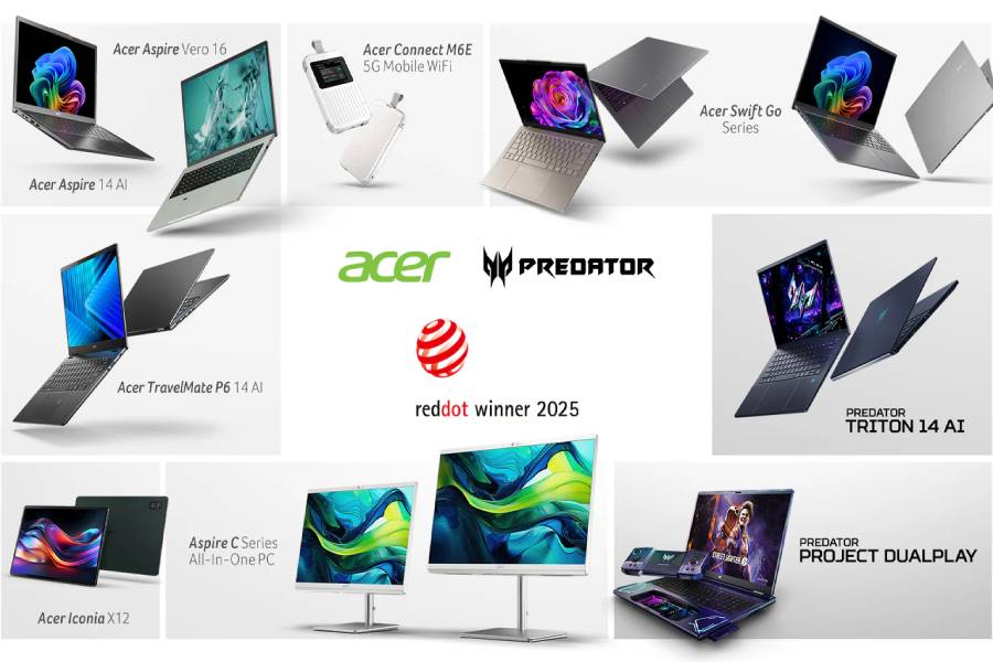 Acer celebra múltiples premios en los Red Dot Product Design Awards 2025
