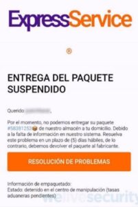 ESET Cuidado con mensajes falsos sobre problemas en la entrega de paquetes o envíos