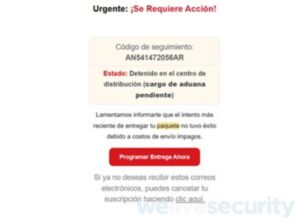 ESET Cuidado con mensajes falsos sobre problemas en la entrega de paquetes o envíos