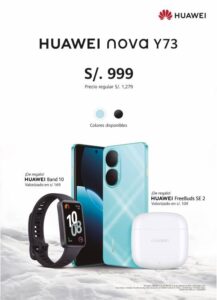 HUAWEI quiere recuperar mercado con smartphone a 999 soles, amplia batería y smartband más audífonos de regalo