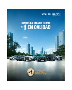 Chery Perú se consolida como la marca China n.º 1 en calidad según J.D. Power