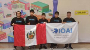 Escolares peruanos brillan en Olimpiada Internacional de Inteligencia Artificial realizada en China