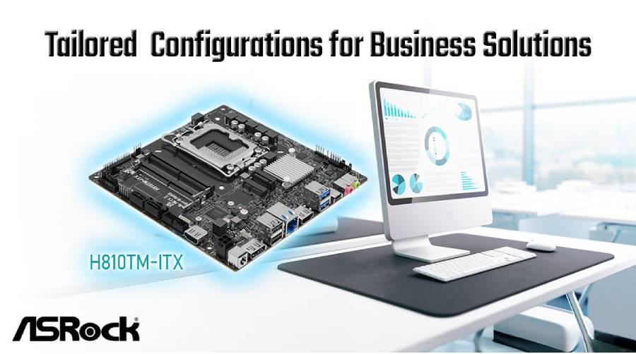 ASRock presenta el motherboard H810TM-ITX para negocios e integradores