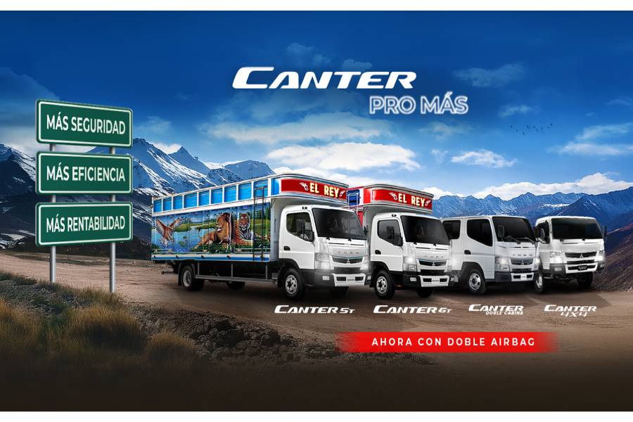 FUSO lanza su campaña “Canter Pro Más” e incorpora doble airbag en toda su línea de camiones Canter
