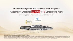 Huawei recibe el reconocimiento 'Customers' Choice' de Gartner por su solución SD-WAN