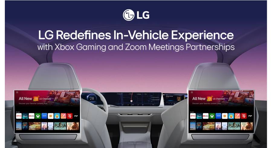 LG redefine la experiencia en el vehículo en alianza con Xbox y Zoom