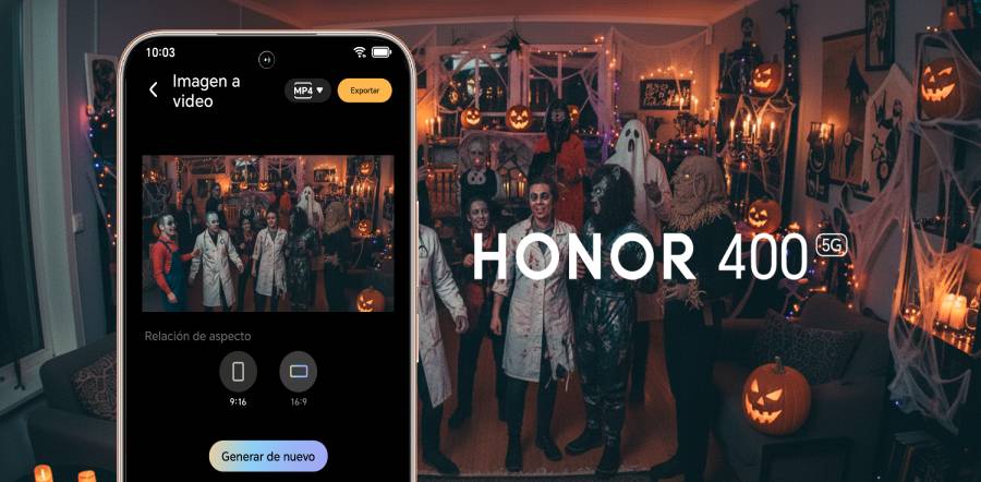 Imágenes que gritan Halloween: así transforma la IA del HONOR 400 cada fotografía