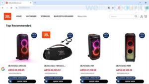 Página falsa se hace pasar por JBL para robar datos bancarios ESET