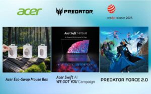 Superhéroes, IA y empaques verdes: Acer conquista los Red Dot Awards 2025 con campañas que inspiran