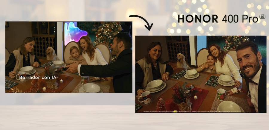¿Buscas recuerdos inolvidables en estas fiestas? El HONOR 400 Pro y su IA son tus mejores aliados