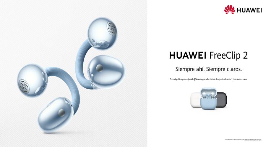 Así son los nuevos HUAWEI FreeClip 2: más potencia, más IA y una experiencia de sonido revolucionada