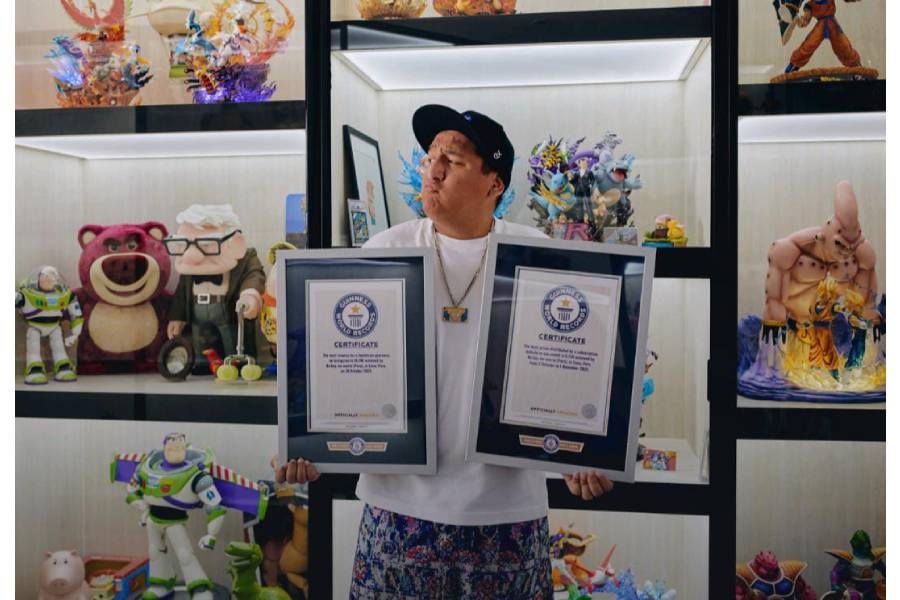 Jorge Luna rompe dos Récords Guinness y hace historia con su plataforma “no hay sin suerte”