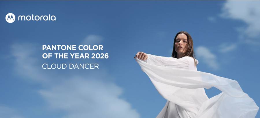 Motorola y Pantone celebran el Pantone Color of the Year 2026: Cloud Dancer