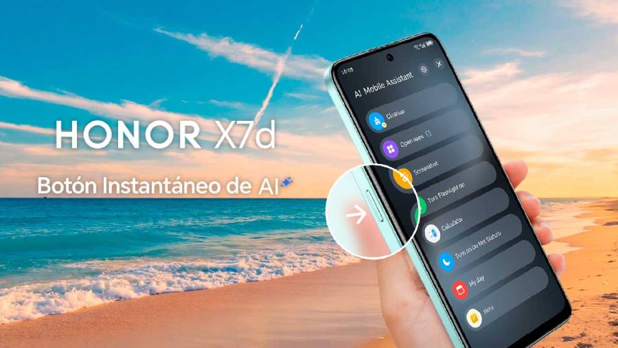 A disfrutar el verano: ¿cómo funciona el Botón IA del HONOR X7d?
