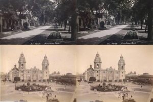 Aniversario de Lima: OPPO restaura las fotos antiguas de dos escenarios históricos gracias a su tecnología de IA
