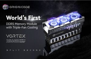 BIWIN lanza la memoria Origin Code VORTEX, la primera DDR5 del mundo con refrigeración de triple ventilador