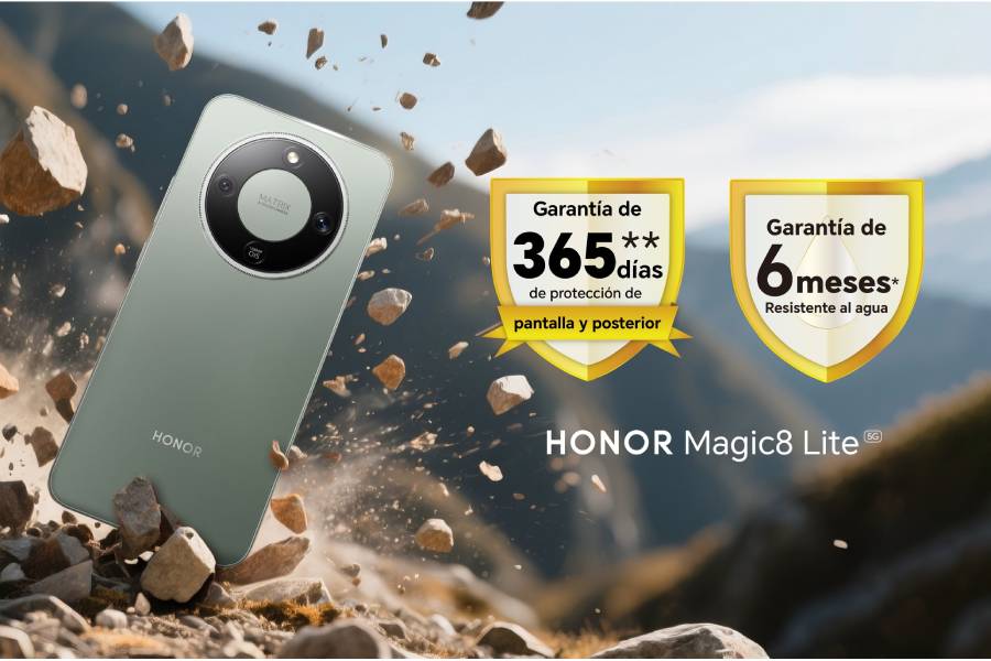 HONOR Magic8 Lite llega a Perú con dos garantías adicionales para beneficio de los usuarios