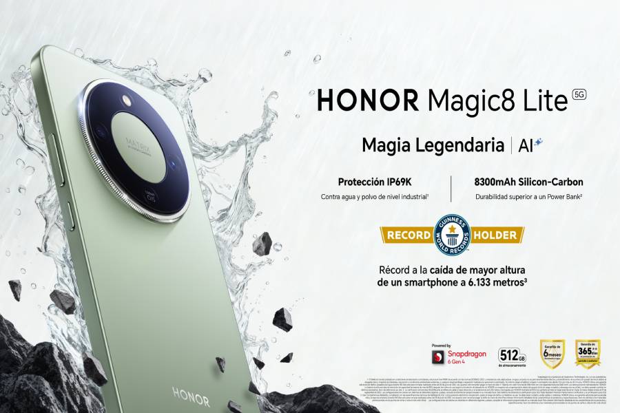 HONOR Magic8 Lite llegó a Perú: resistencia con récord Guinness y una batería diseñada para durar días