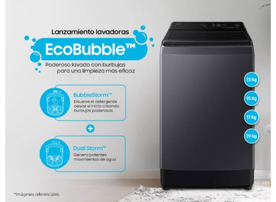 Un nuevo estándar en el lavado del hogar: Samsung lanza su línea EcoBubble en Perú