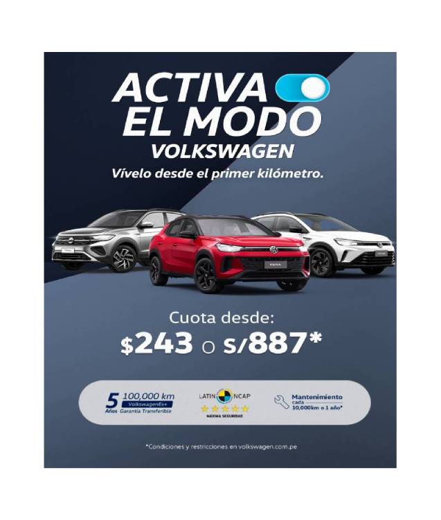 Volkswagen presenta “Activa el modo Volkswagen”, una iniciativa para acercar su portafolio SUV a más peruanos