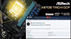 El motherboard ASRock X870E Taichi OCF marca récord mundial de rendimiento con el procesador AMD Ryzen 9