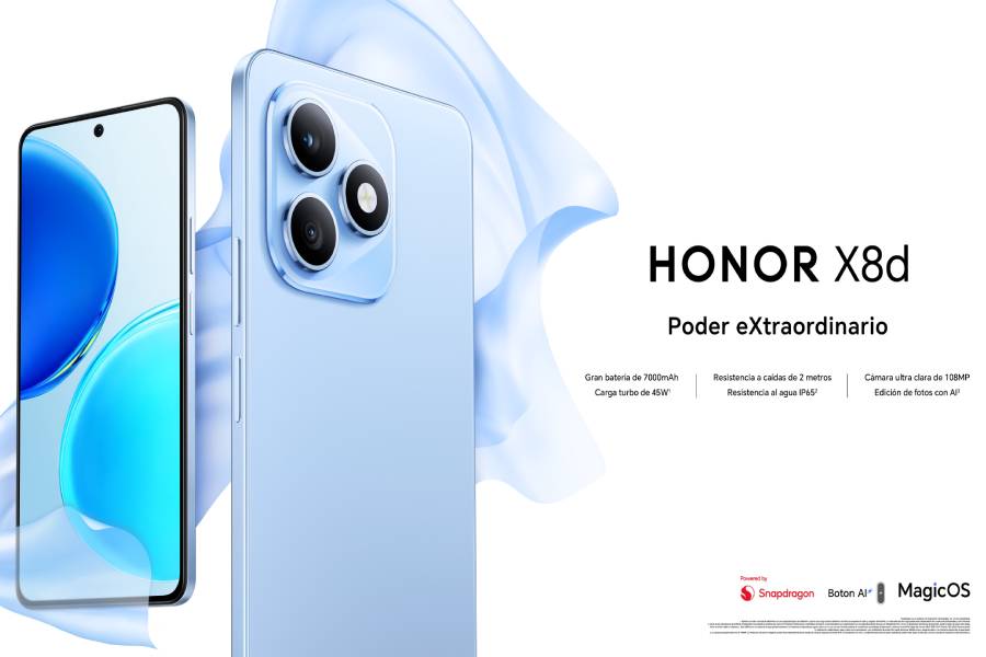 HONOR X8d llegó a Perú con batería de larga duración, cámara de 108MP y Botón IA