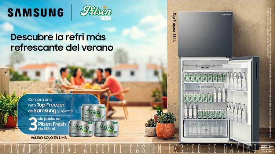Samsung y Pilsen Fresh se unen para refrescar tu hogar con una promoción imperdible