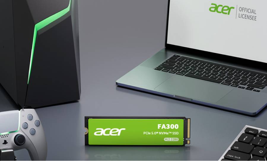 BIWIN presentó su SSD Acer FA300 con interfaz PCIe Gen5 y velocidades de hasta 11.000 MB/s