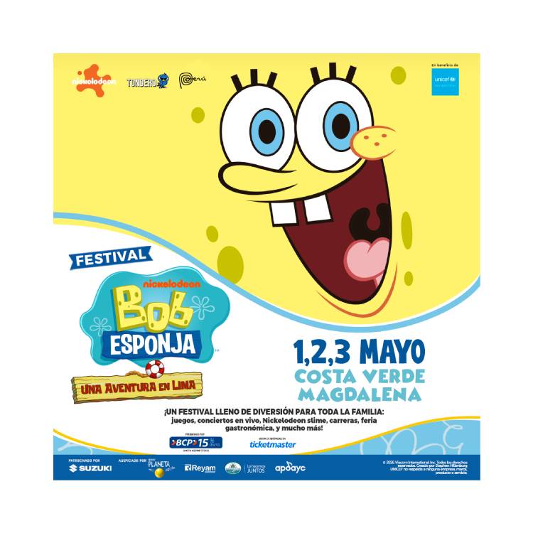 Suzuki Perú se une al “Festival de Bob Esponja: Una Aventura en Lima” y sorteará un S-Presso AMT entre los asistentes