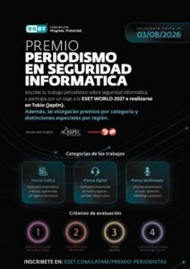 Comienza la inscripción para participar del Premio ESET al Periodismo en Seguridad Informática 2026