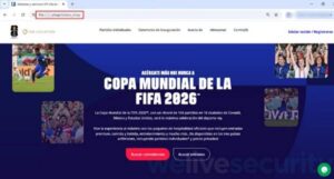 ESET Sitios falsos se hacen pasar por FIFA previo a la Copa del Mundo 2026