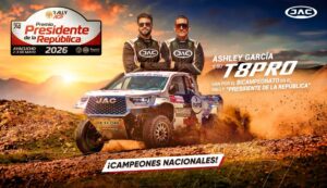 JAC Motors y Ashley García inician el camino al bicampeonato junto a su JAC T8 PRO en el Rally Premio Presidente de la República
