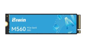 Biwin presenta el SSD M560 con interfaz PCIe Gen5 y velocidades de hasta 11.000 MB/s