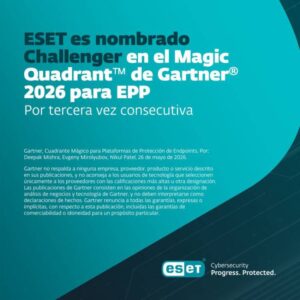 ESET fue nombrada la única «Challenger» en el Cuadrante Mágico™ de Gartner® de 2026 para la protección de endpoints