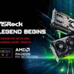 ASRock presentó su placa de video AMD Radeon RX 9070 GRE Steel Legend Dark 12GB OC
