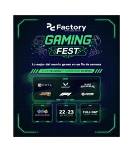 Gaming Fest: gamers de Lima podrán competir gratis en torneos de Dota 2, Valorant y más pc Factory
