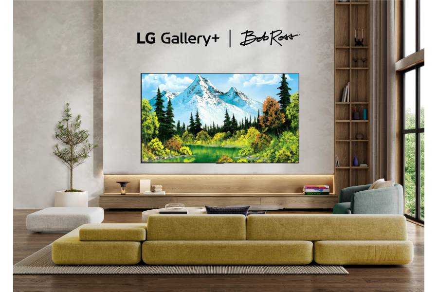 LG lleva el arte de Bob Ross a sus televisores con una colección exclusiva en LG Gallery+