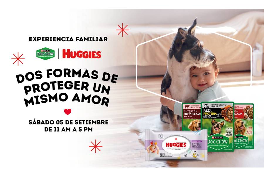Dog Chow y Huggies realizarán una jornada gratuita de juegos y actividades para niños y mascotas